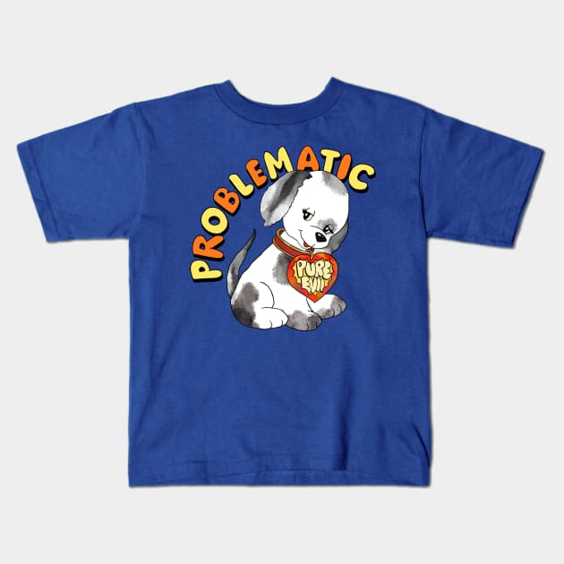 Problematic Puppy Kids T-Shirt by RadicalLizard